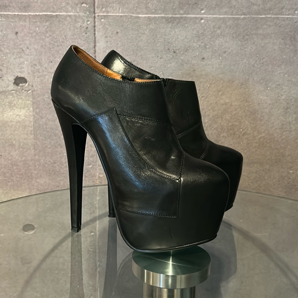 WILD PAIR BENSON Sky-High Super Platform Ankle Stiletto Boots